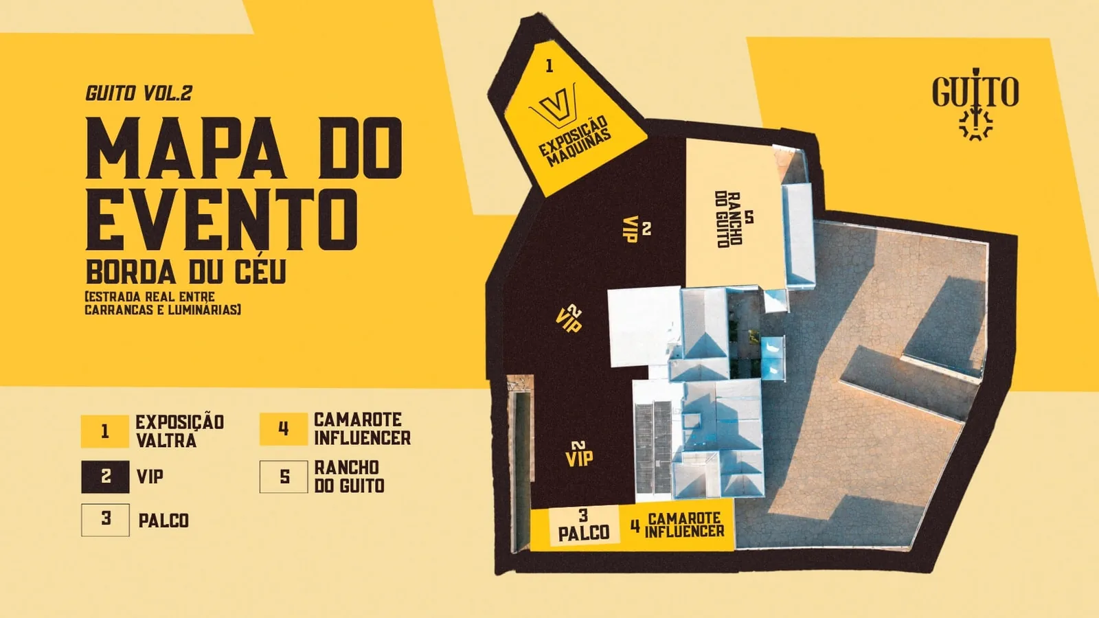 Mapa do evento Guito ao Vivo Vol.2 — Borda Du Céu
